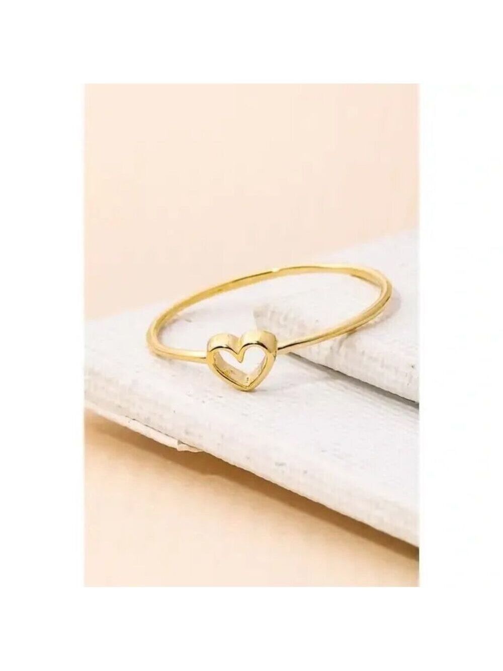 ($7) Dainty Open Heart Ring